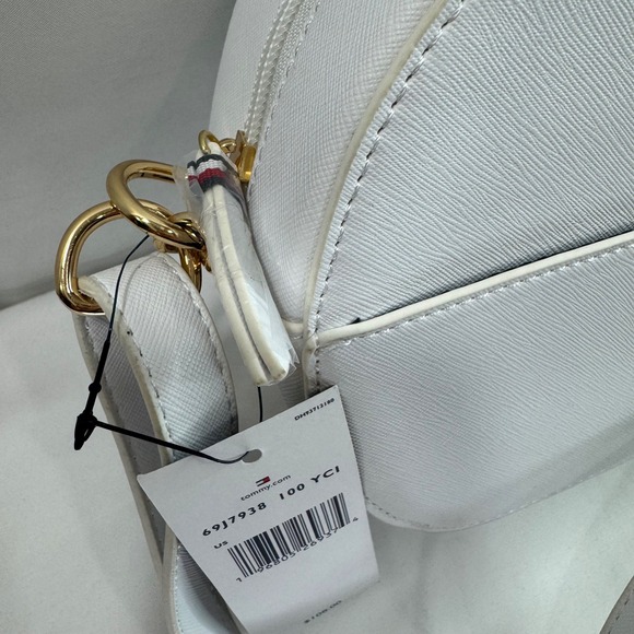 New‎ Tommy Hilfiger Women's Crossbody Bag White Round Circle Purse Handbag - Picture 4 of 14
